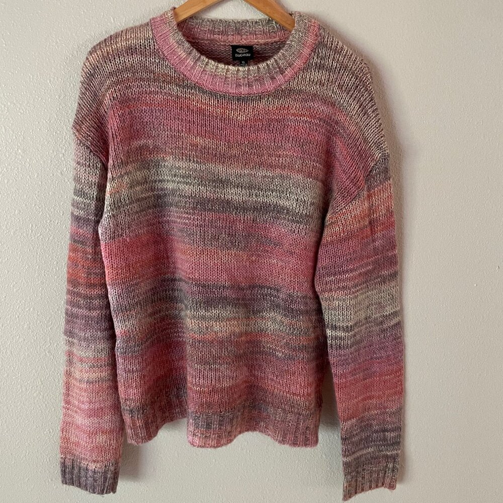Bobeau Crewneck Pink Sweater Size XL